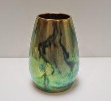 Zsolnay labrador glazed eosin vase