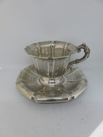 13 Latos Viennese antique silver cup with the corresponding base. 1860