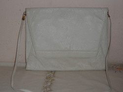 Emanuela yeni white leather shoulder bag