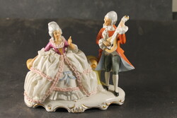 German porcelain baroque pair 740