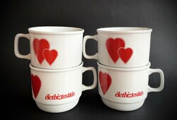 Zsolnay 4-piece showcase heart mug Heart Life Insurance