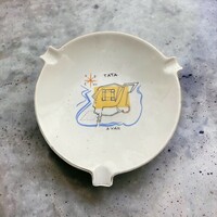Retro, vintage Hóllóház porcelain ashtray keepsake