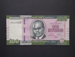 Liberia 100 dollars 2022 oz