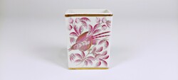 Herend, Chinese zoological jardin (zopa) hand-painted porcelain match holder (b157)