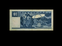 1 DOLLÁR - SINGAPÚR 1987 - Használt bankjegy - Ritka!