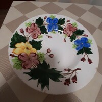 Huge painted glazed porcelain plate