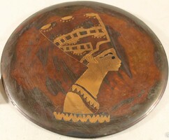 Antique copper pharaoh wall plate - copper wall plate