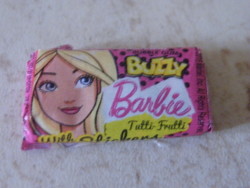 Old (expired, not edible) barbie sticker chewing gum for collection