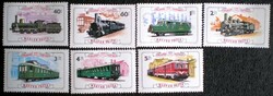 S3148-54 / 1976 100 éves a Győr Soproni vasút bélyegsor postatiszta