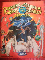 Ringling bros and barnum & bailey circus magazine (1980) + poster - 110th edition -