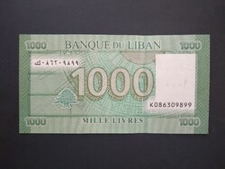 Lebanon 1000 livres 2016 unc