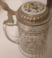 Tyrolean glass jug