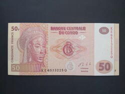Kongó 50 Francs 2013 UNC-