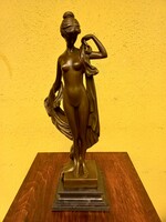 Female act bronze sculpture