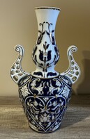 Hollóháza porcelain baroque vase