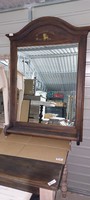 Folk style mirror with shelf