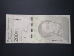 Venezuela 200,000 bolivares 2020 unc