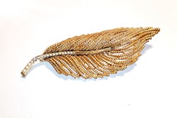 Hollywood feather brooch (834)