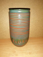Industrial artist ceramic vase - 21 cm high (6/d)