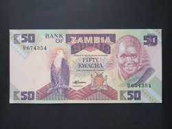 Zambia 50 kwacha 1986 unc