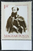 S3441sz / 1981 Count Lajos Batthyány stamp postmarked curved edge