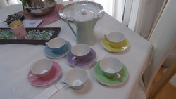 Beautiful rare flawless colored Lilien porcelain cafe from Austria