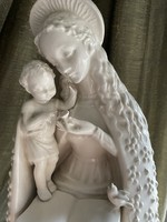 M. J. Hummel - Goebel's large white floral Madonna with a small child