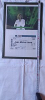 Concert ticket framed by jean michel jarre