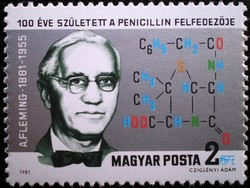 S3472 / 1981 Alexander Fleming bélyeg postatiszta