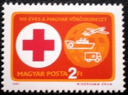 S3465 / 1981 Vöröskereszt bélyeg postatiszta