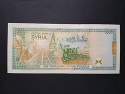 Syria 1000 pounds 1997 unc