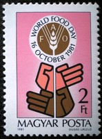 S3477 / 1981 Élelmezési Világnap bélyeg postatiszta