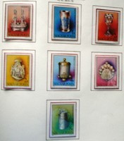 S3673-9 / 1984 Hungarian Jewish art stamp series postal clearance
