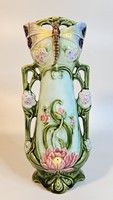 Art Nouveau dragonfly vase