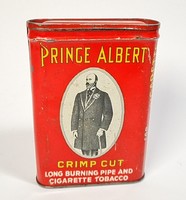 Antik amerikai dohányos fém doboz - PRINGE ALBERT  / Ritka!