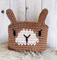 Crochet bunny storage