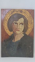 András Rác (1926-2013) mosaic relief