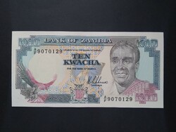 Zambia 10 Kwacha 1989 Unc