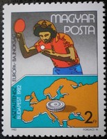 S3511 / 1982 Asztalitenisz EB bélyeg postatiszta