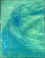 Flows 75x60cm unique abstract canvas picture