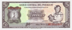 Paraguay 5 Guarani 1963 oz