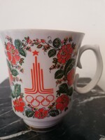 Hatalmas bögre Moszkvai Olimpiai emléktargy 1980.