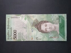 Venezuela 5000 Bolivares 2017 UNC-