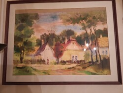 Miklós Osváth watercolor for sale. HUF 139,000