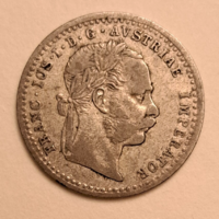10 Krajcár Ezüstérem 1868 Ausztria ezüst F/