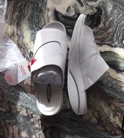 Mbt tabia white w white leather slip-on sandals, brand new, ordered from Germany, for sale at a low price