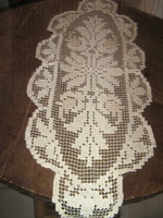 Beautiful antique ecru lace tablecloth