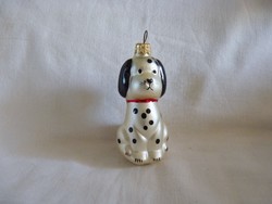 Retro style glass Christmas tree decoration - Dalmatian dog!