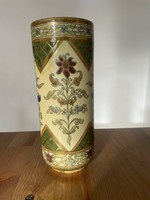 Zsolnay cylinder vase.