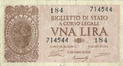 1 Lira 1944 Italy 1.